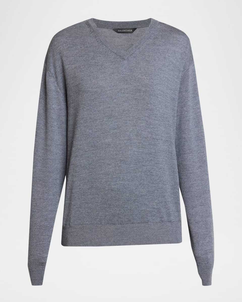 V-Neck Wool Sweater